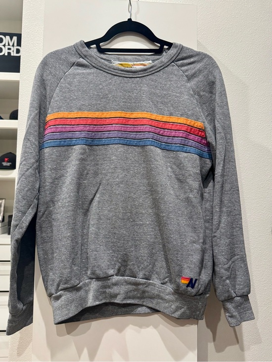 Aviator Nation Tops - Aviator Nation 5 Stripe Grey Crewneck Sweatshirt